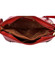 Dámska kožená crossbody kabelka červená - Katana Monána
