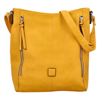 Dámska kabelka cez plece žltá - Paolo Bags Kamila