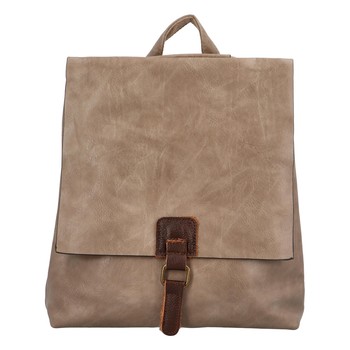 Dámsky mestský batoh svetlý taupe - Paolo Bags Vivet