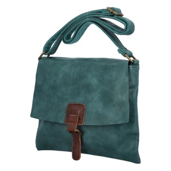 Dámska crossbody kabelka zelenomodrá - Paolo Bags Jostein