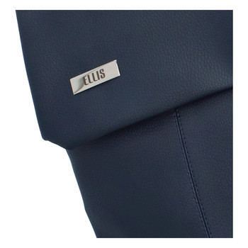 Väčší mäkký dámsky moderný tmavo modrý batoh - Ellis Elizabeth JR