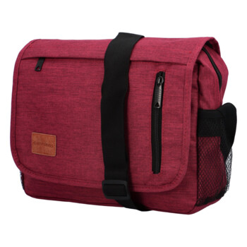 Unisex látková ccrossbody červená taška - New Rebels Rebton
