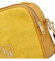 Dámska crossbody kabelka žltá - Laura Biaggi Zixi