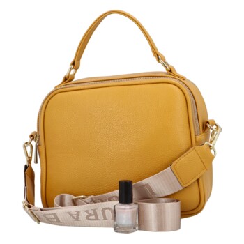 Dámska crossbody kabelka žltá - Laura Biaggi Zixi