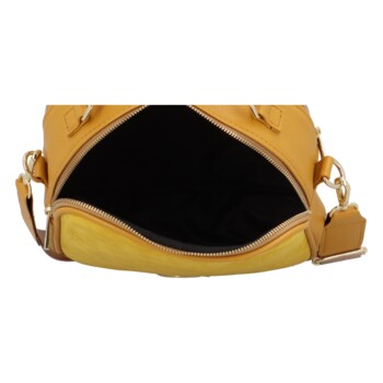 Dámska crossbody kabelka žltá - Laura Biaggi Zixi