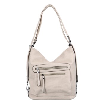 Dámska kabelka batoh svetlo béžová - Romina Jaylyn