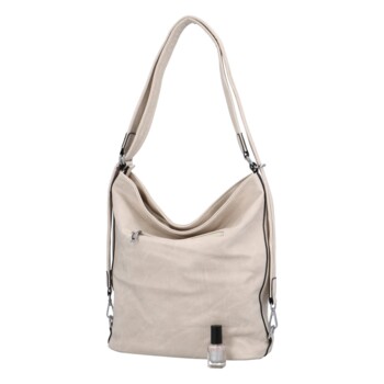 Dámska kabelka batoh svetlo béžová - Romina Jaylyn