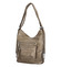 Dámska kabelka batoh bronzovo strieborná - Romina Jaylyn