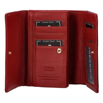 Dámska kožená peňaženka červená - Gregorio Zairax