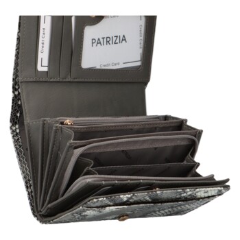 Dámska kožená peňaženka sivá - Patrizia Laviata
