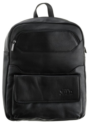 Pánsky kožený batoh čierny - Wild Ronel