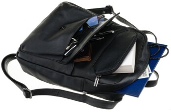 Pánsky kožený batoh čierny - Wild Ronel