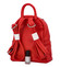 Malý dámsky kožený batôžtek červený - ItalY Crossan