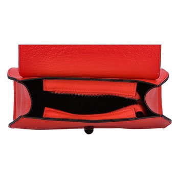 Dámska kožená kabelka do ruky červená - ItalY Yoselin