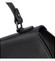 Dámska kožená kabelka do ruky čierna - ItalY Yoselin