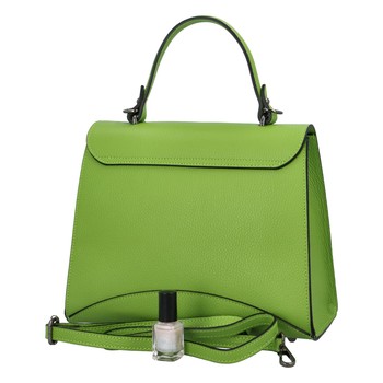 Dámska kožená kabelka do ruky zelená - ItalY Sarah
