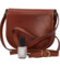 Dámska kožená crossbody kabelka hnedá - ItalY Isabella