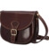 Dámska kožená crossbody kabelka tmavohnedá - ItalY Isabella