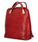 Dámsky kožený batoh kabelka červený - Katana Bernardina