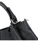 Originálna dámska kožená kabelka čierna - Delami Katriel