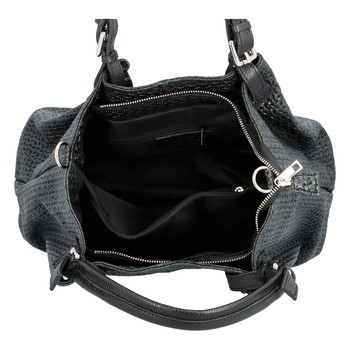Originálna dámska kožená kabelka čierna - Delami Katriel