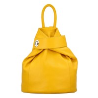 Dámsky kožený batôžtek žltý - ItalY Vazky