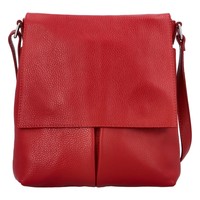 Dámska kožená kabelka tmavo červená - ItalY Ellie