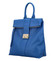 Dámsky kožený batoh kráľovsky modrý - ItalY Ahmedus