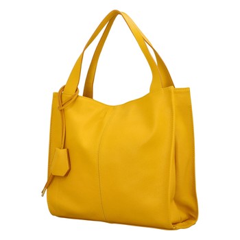 Dámska kožená kabelka žltá - ItalY Methy