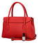 Dámska kožená kabelka červená - Delami Gabriele