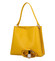 Luxusná dámska kožená kabelka žltá - ItalY Lucy