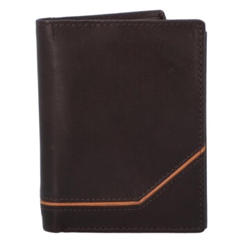 Pánska kožená peňaženka tmavo hnedá - Diviley Earl
