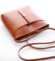 Dámska kožená crossbody kabelka camel - Delami Vera Pelle Aneta