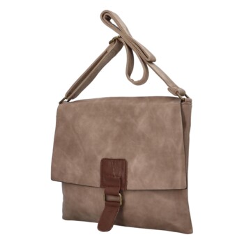 Dámska crossbody kabelka taupe - Paolo Bags Adsaast