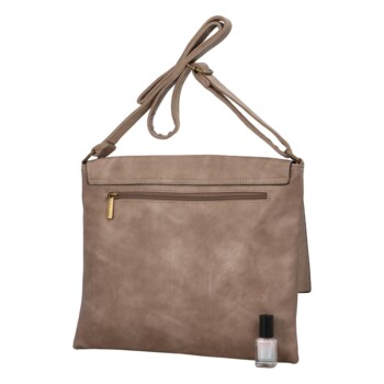 Dámska crossbody kabelka taupe - Paolo Bags Adsaast