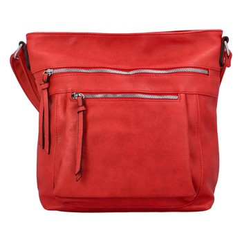 Dámska crossbody kabelka červená - Paolo Bags Skule