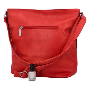 Dámska crossbody kabelka červená - Paolo Bags Skule