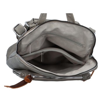 Dámsky mestský batoh kabelka sivý - Paolo Bags Buginolli