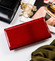 Dámska peňaženka kožená lakovaná červená - Cavaldi H201DBF