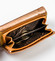 Dámska kožená peňaženka lakovaná zlatá - Cavaldi H291