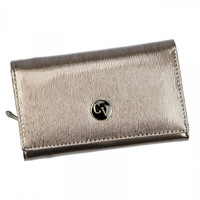 Dámska kožená peňaženka lakovaná pieskovo sivá - Cavaldi H291