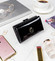 Dámska polokožená lakovaná peňaženka čierna - Cavaldi H23SH