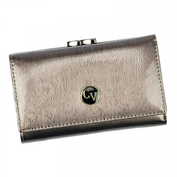 Dámska polokožená lakovaná peňaženka sivá - Cavaldi H23SH