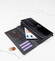 Dámska peňaženka kožená lakovaná čierna - Cavaldi H201