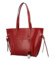 Dámska kožená kabelka červená - Delami Vera Pelle Arttika