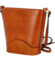 Dámska kožená crossbody kabelka koňaková - Delami Nadia