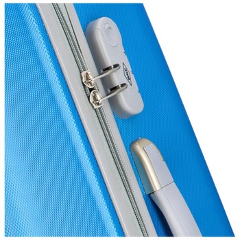 Štýlový pevný kufor žiarivo modrý - RGL Paolo M