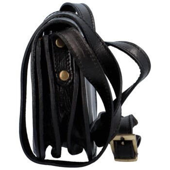 Dámska kožená crossbody čierna - Delami Belinda