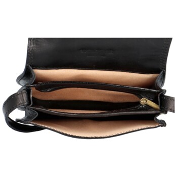 Dámska kožená crossbody čierna - Delami Belinda