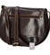 Dámska kožená crossbody tmavo hnedá - Delami Linda